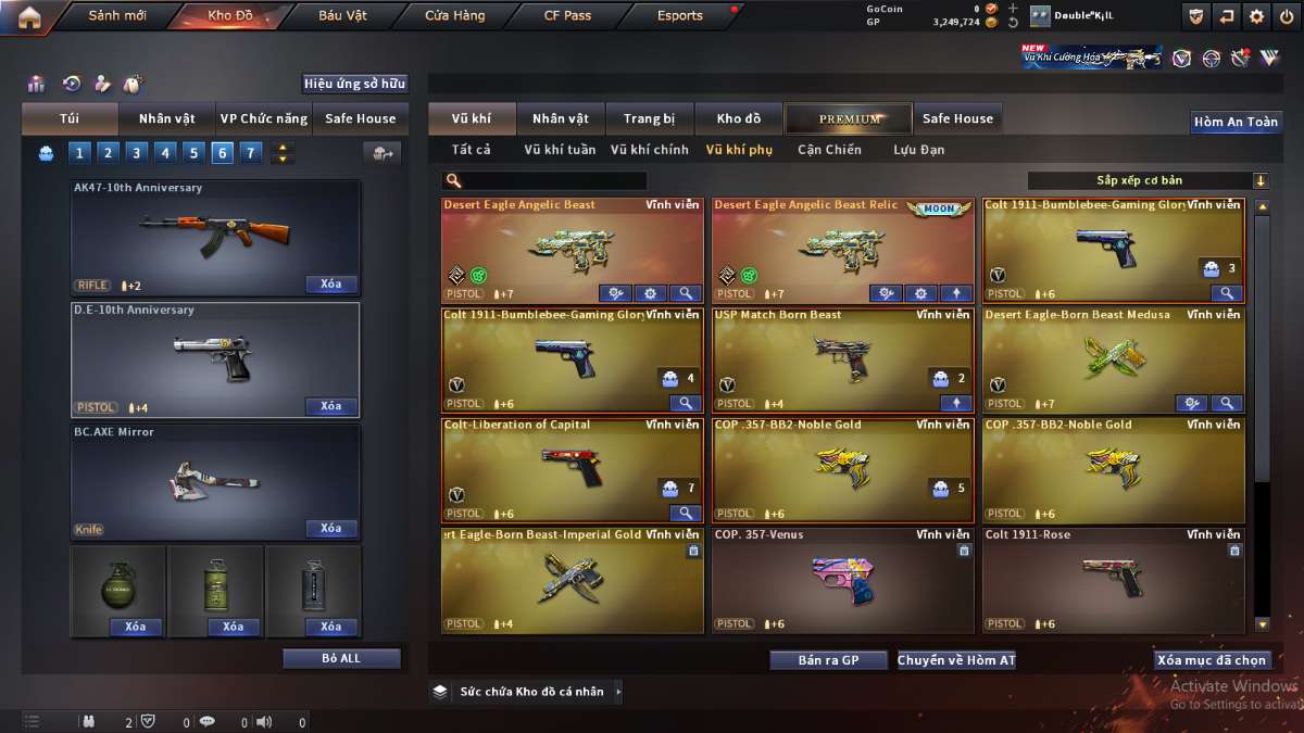 shop acc cf uy tin gia re